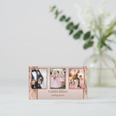 Je foto's Chocolate Lace Wedding Planner Visitekaartje (Staand voorkant)
