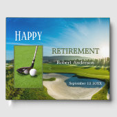 Je foto's Golf Retirement Guest Book Gastenboek (Voorkant)