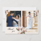 Je foto's Magnolia Weddenschap Hartelijk dank Bedankkaart (Voorkant)