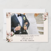 Je foto's Magnolia Weddenschap Hartelijk dank Bedankkaart (Achterkant)