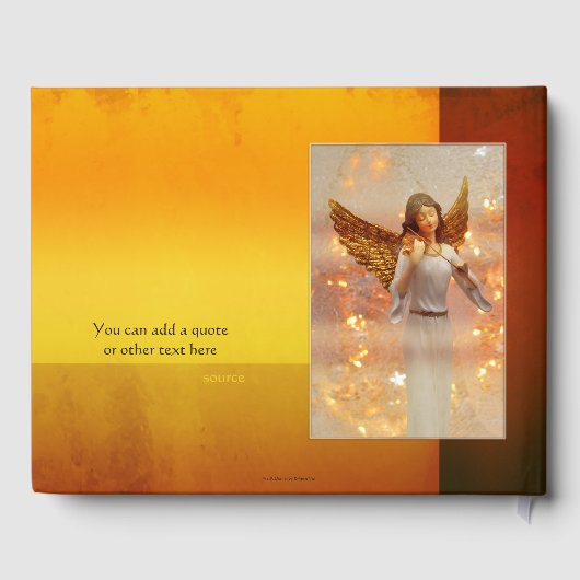 Je foto's met kerstbruiloft gastenboek (Achterkant)