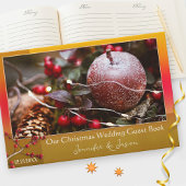 Je foto's met kerstbruiloft gastenboek