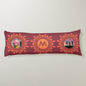 JE FOTO'S & MONOGRAM Gestileerde zon custom kussen (Achterkant)