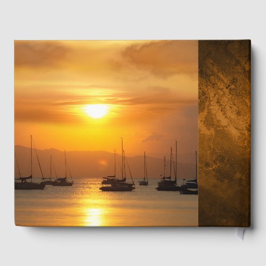 Je foto's Sailboot Retirement Guest Book Gastenboek (Achterkant)