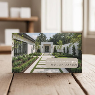 Je foto's tuinafwerker, moderne tuinarchitectuur visitekaartje