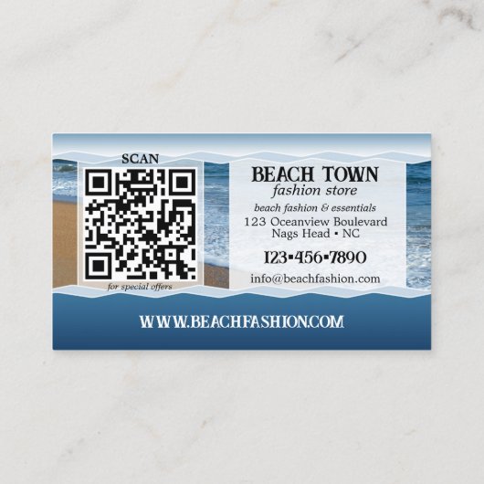 Je foto's Visitekaartje Mode winkelen (Achterkant)