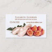 Je foto's vormen een moderne dans visitekaartje (Achterkant)