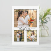 Je fotoscript bruiloft Hartelijk dank Bedankkaart (Staand voorkant)