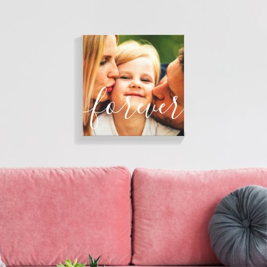 Je fotoscript voor altijd canvas afdruk (Insitu (Woonkamer))