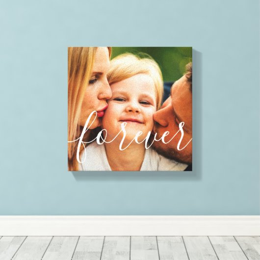 Je fotoscript voor altijd canvas afdruk (Insitu (Houten vloer))