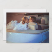 Je fotovuurtoren strand bruiloft bedankt je kaart (Achterkant)