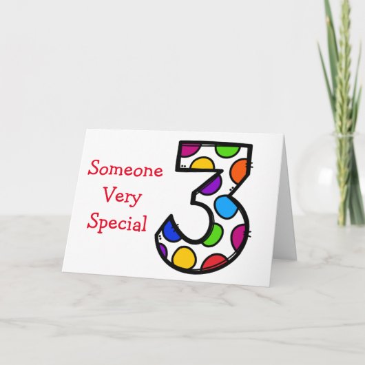 JE GAAT **3** VERJAARDAG KAART (Voorkant)