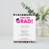 Je gaat Afstudeerders afstudeerfeest Kaart (Staand voorkant)