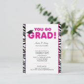 Je gaat Afstudeerders afstudeerfeest Kaart (Staand voorkant)