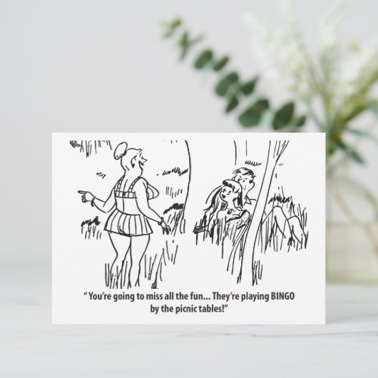 Je gaat al het plezier missen, save the date (Staand voorkant)