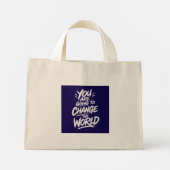 Je Gaat de Wereld Veranderen Mini Tote Bag (Achterkant)
