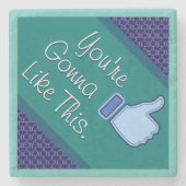 Je gaat deze techneut leuk vinden stenen onderzetter (Voorkant)