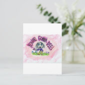 Je gaat dood! briefkaart (Staand voorkant)