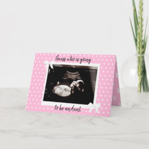 Je gaat een Tante Baby Zwangerschap aankondigen Kaart