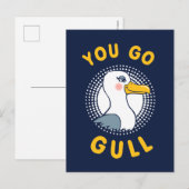 Je gaat er helemaal mee briefkaart (Voorkant / Achterkant)