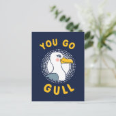 Je gaat er helemaal mee briefkaart (Staand voorkant)