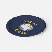 Je gaat er helemaal mee papieren bordje (Gekanteld)