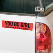 JE GAAT GIRL BUMPERSTICKER (Op Truck)