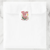 JE GAAT HET PROEVEN! RONDE STICKER (Tas)