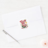 JE GAAT HET PROEVEN! RONDE STICKER (Envelop)