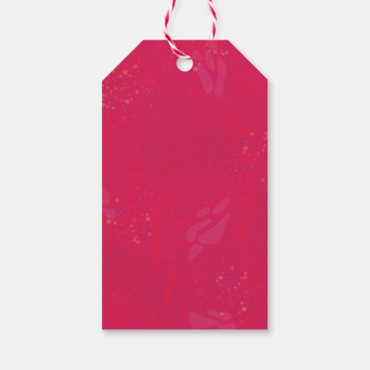 Je gaat naar Girl Tropical Pink Flamingo Cadeaulabel (Achterkant)