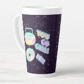 Je gaat naar muziek van 90 jaar latte mok (Linkerhoek)