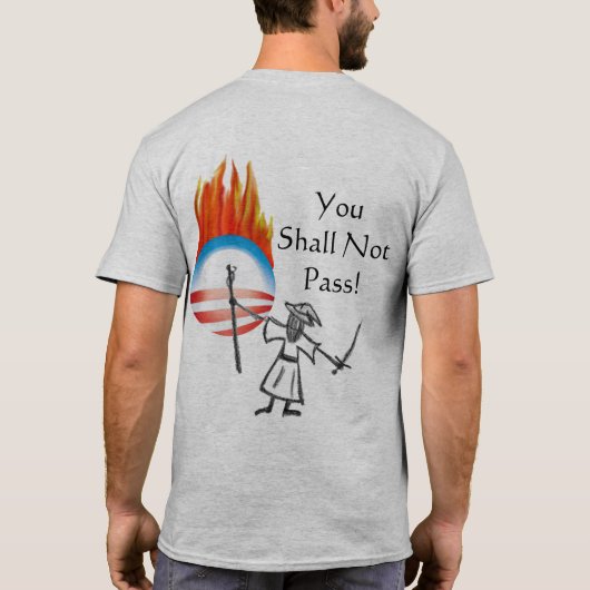 Je gaat niet door! t-shirt (Achterkant)