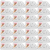 Je gaat van deze Cute Llama Funny Pun houden Sticker (Voorkant)