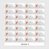 Je gaat van deze Cute Llama Funny Pun houden Sticker (Vel)