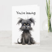 Je gaat weg, succes, juffrouw kaart (Voorkant)