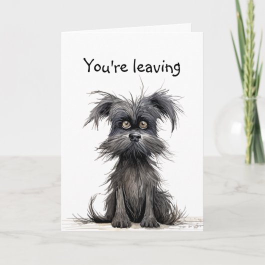 Je gaat weg, succes, juffrouw kaart (Voorkant)