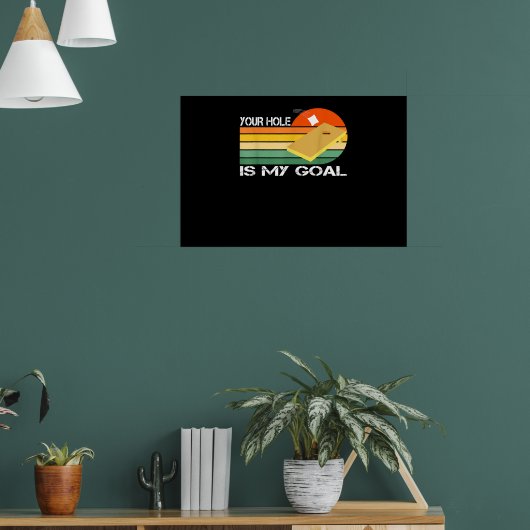 Je gat is mijn doel Cornhole Poster (Woonkamer 1)