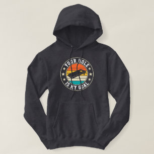 Je Gat Is Mijn Doel Retro Cornhole Speler Vintage Hoodie
