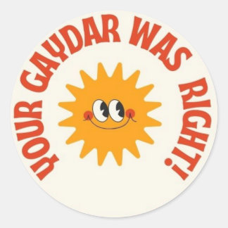 Je Gaydar had gelijk! Queer  Smile Sun Ronde Sticker