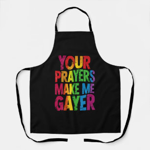 Je gebeden maken me gay-er Regenboog Pride Vlag LG Schort