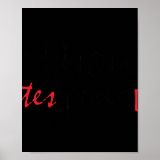 Je gedachten dicteren je Sticker Poster (Voorkant)