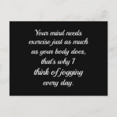 Je gedachten hebben oefening nodig.| Sarcasm Briefkaart (Voorkant)