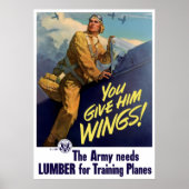 Je geeft hem Wings. Poster (Voorkant)