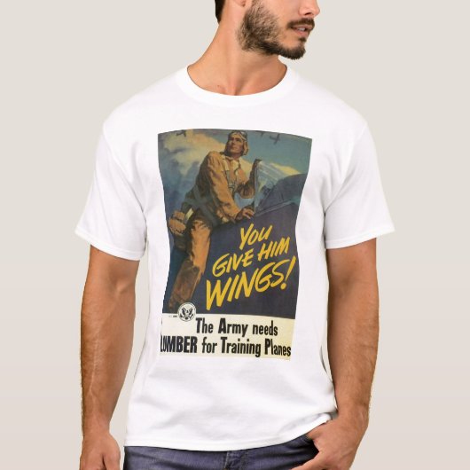 Je geeft hem Wings. T-shirt (Voorkant)