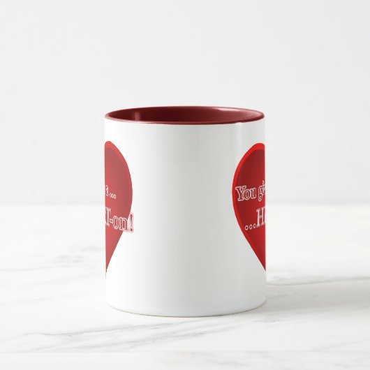 Je geeft me een hart-op mok (Midden)