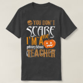 Je geeft me geen lesgeven aan leraar-hal-hal t-shirt (Design voorkant)