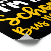 Je geeft me geen schoolbusmonitor halloween poster (Hoek)