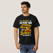 Je geeft me geen schoolbusmonitor halloween t-shirt (Voorkant volledig)