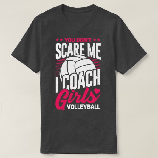 Je geeft me geen zorg als je meiden volleyball beh t-shirt (Design voorkant)