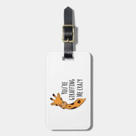 Je geeft me gek. bagagelabel (Voorkant verticaal)